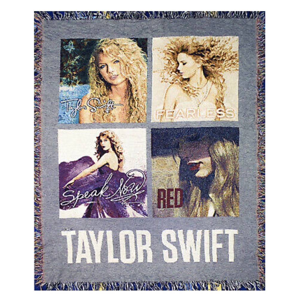 DISO TAYLOR SWIFT FOUR ALBUM TAPESTRY BLANKET!